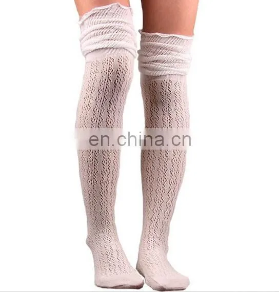Hot Selling Women socks Colorful Lace Hollow over the knee socks In stock