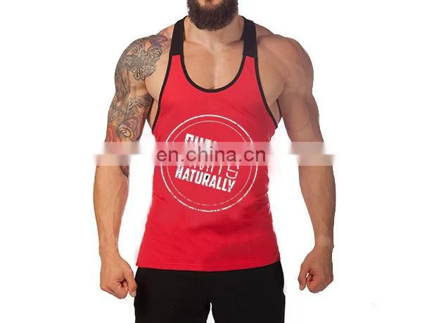 Yihao Trade assurance men clothing sleeveless fitness sportwear gym vest stringers