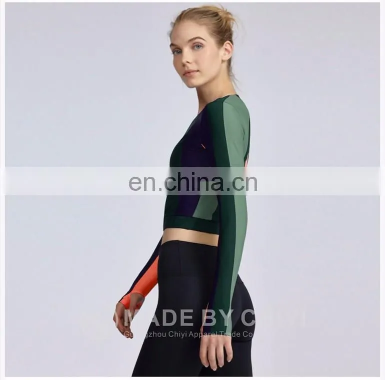 womens long sleeve dri fit surfing color changing swimwear