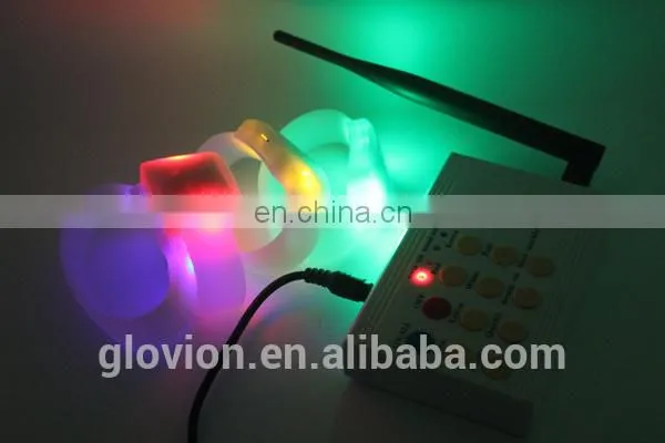 High quality LED silicone remode control bracelet with logo