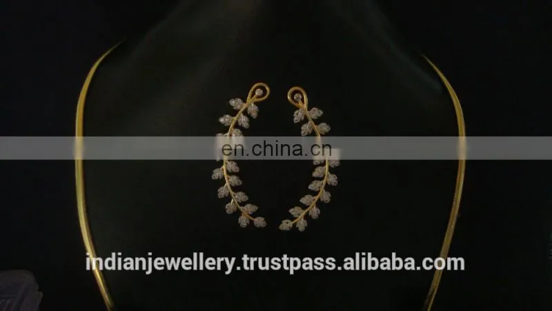cz stone ear cuffs exporter, ad jewellery ear cuffs manufacturer