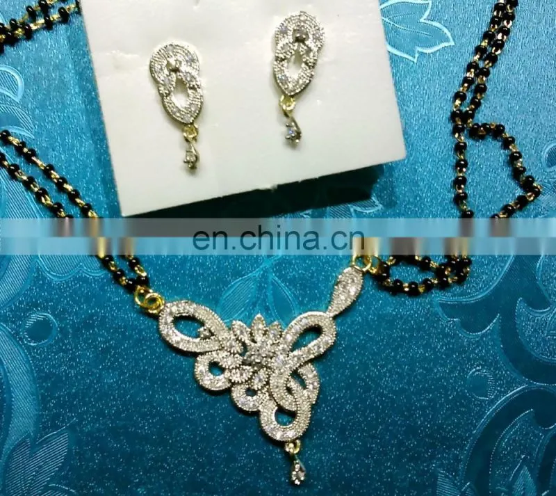 Cubic zircon pendant necklace exporter, wedding pendant necklace manufacturer