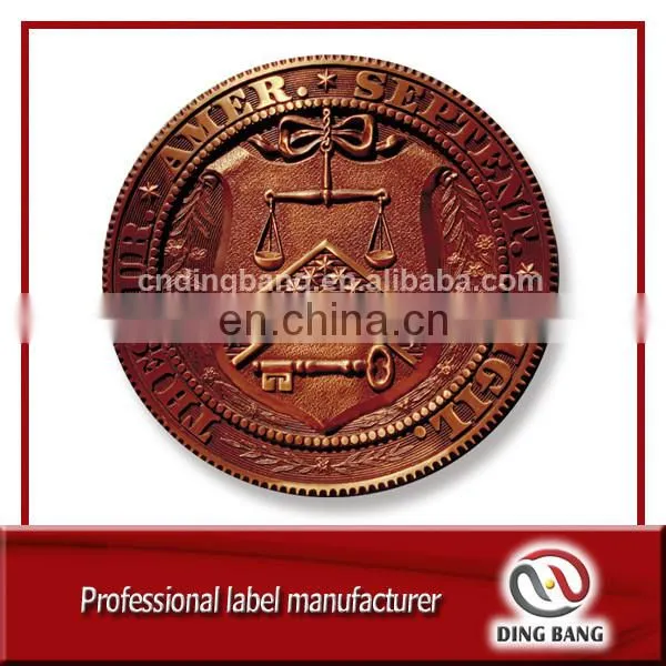 Top Quality Metal Crafts Alloy Casted And Soft Enamel Type Security Souvenir Custom Metal Unique Coin