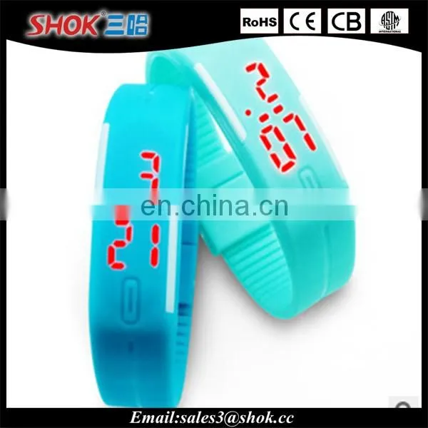 2015 new products alibaba resistant Sports Bracelet touch screen led watch