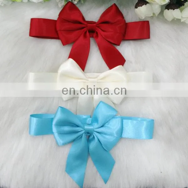 Fashion new style pre tied stretch bow