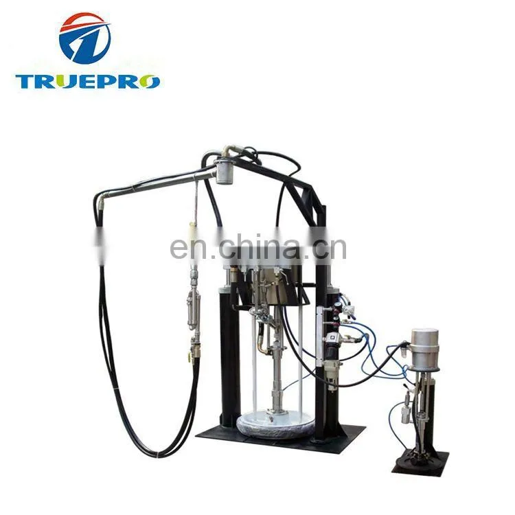Manual two components sealant spreading machine for double glazing glass