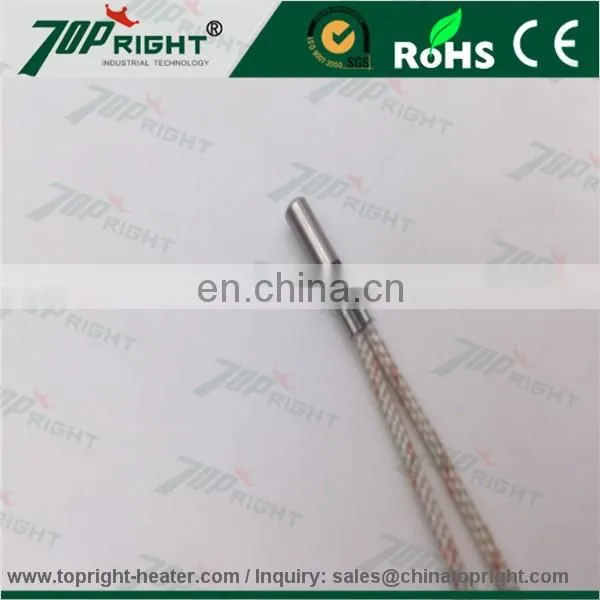 Simple Flanged Armored RTD PT100 Temperature Sensor for Pipe, Food Machinery, Thermal Power