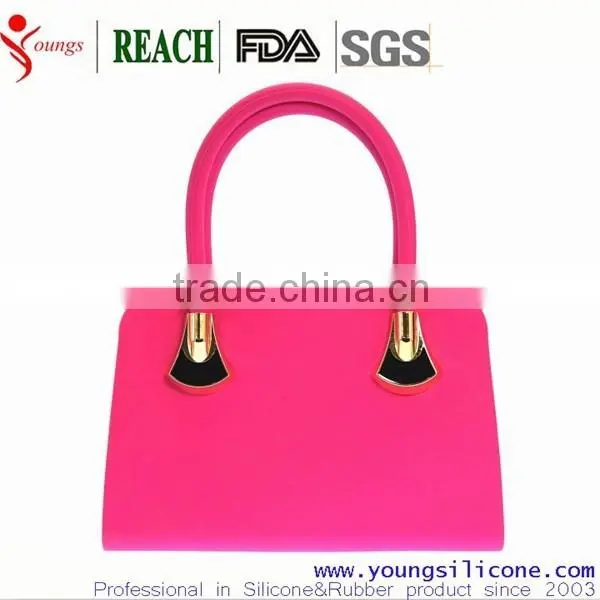elegant fashionable silicone bags handbag for ladies