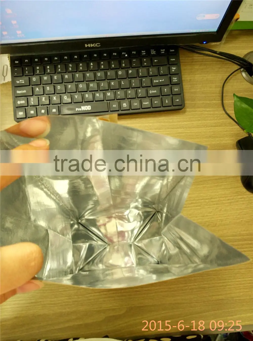 side gusset plastic printed foil lined kraft paper coffee bean packaging bags 1KG