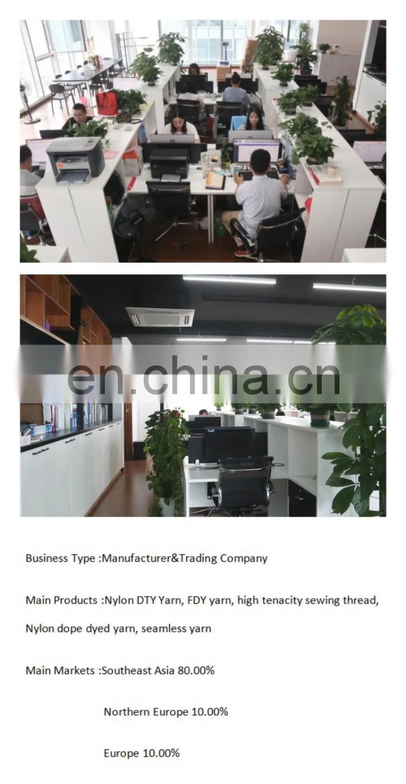 China factory supply high tenacity raw white high strength polyester sewing thread