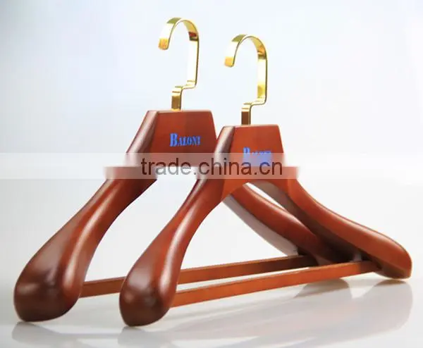FW-1593 Luxury wood coat hanger clothes hanger