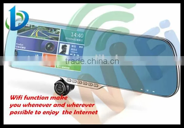 5 inch screen Android navigation rearview mirror