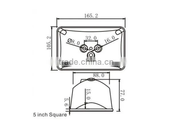 5"headlight , 5" Square 12V/24V headlight , 5"round headlight