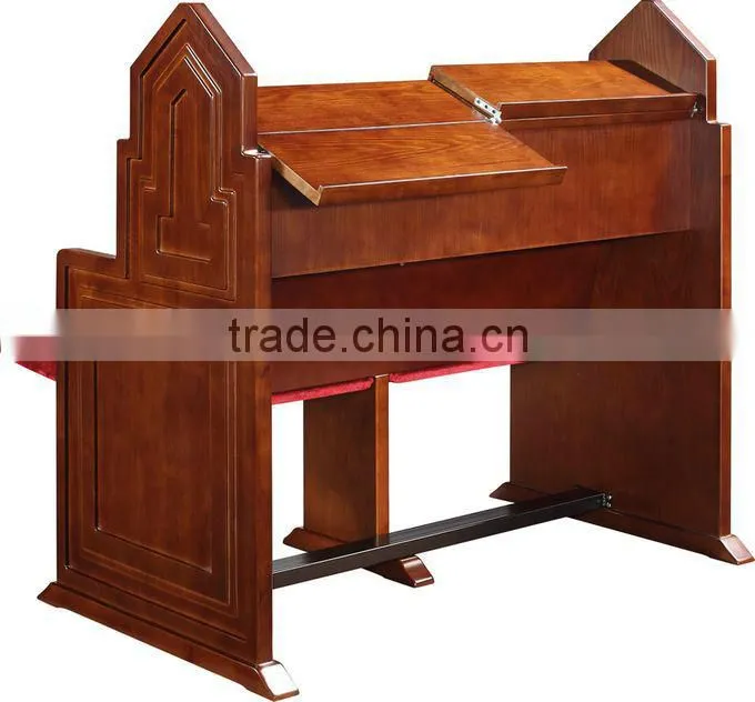 church chair for sale with cushion and writing pad JT003-L