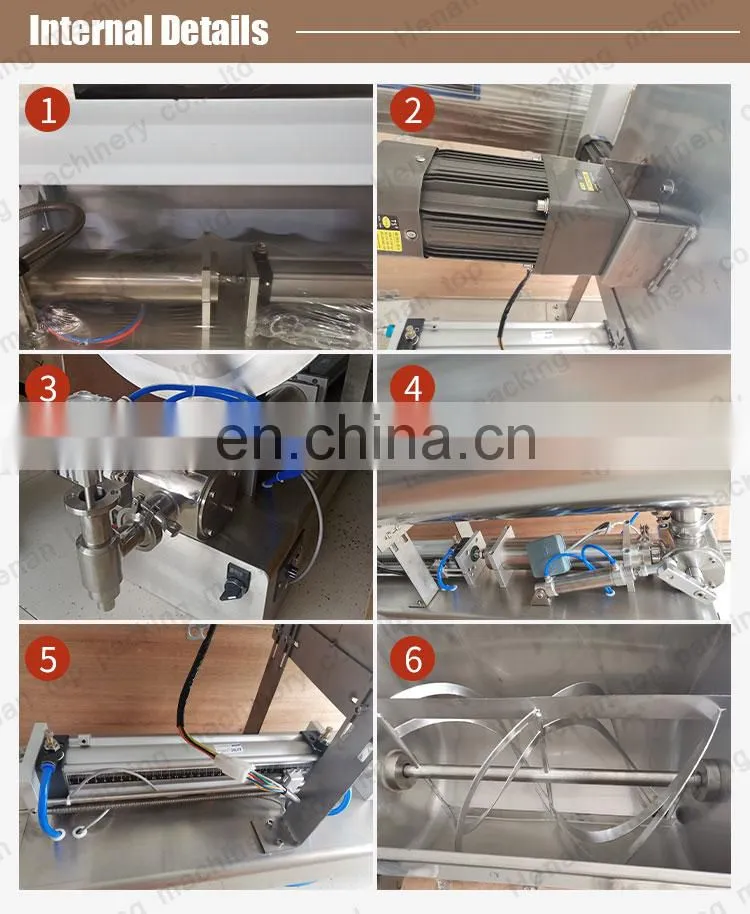 Automatic date mustard peanut butter paste filling packing machine with pouch