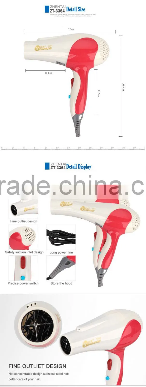 China Hair Dryer Student Use Hair Dryer Wholesale Cold Air Hair Dryer