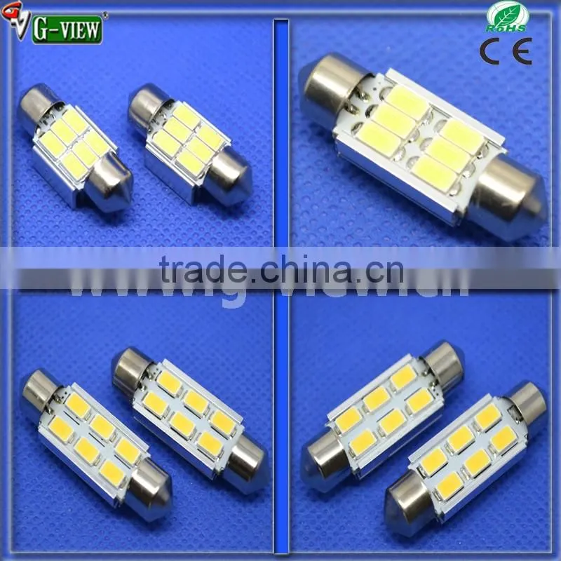 hotsale festoon led bulb 12v 24v 6 smd 1210 festoon 31mm