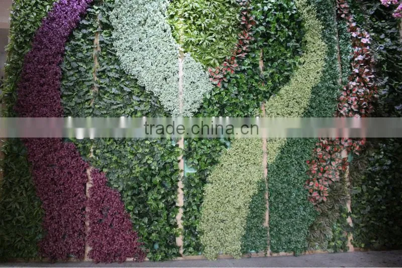 wall hanging artificial flowers/artificial green wall/artificial plant wall