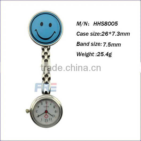 nurse silicone fob watch smile face nurse watch