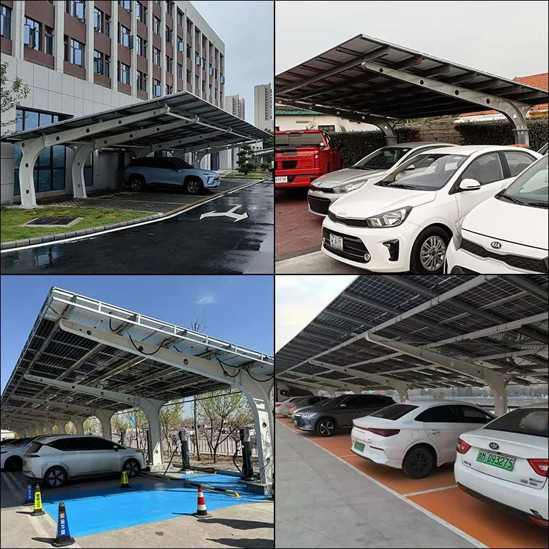 H-shaped steel home photovoltaic carport