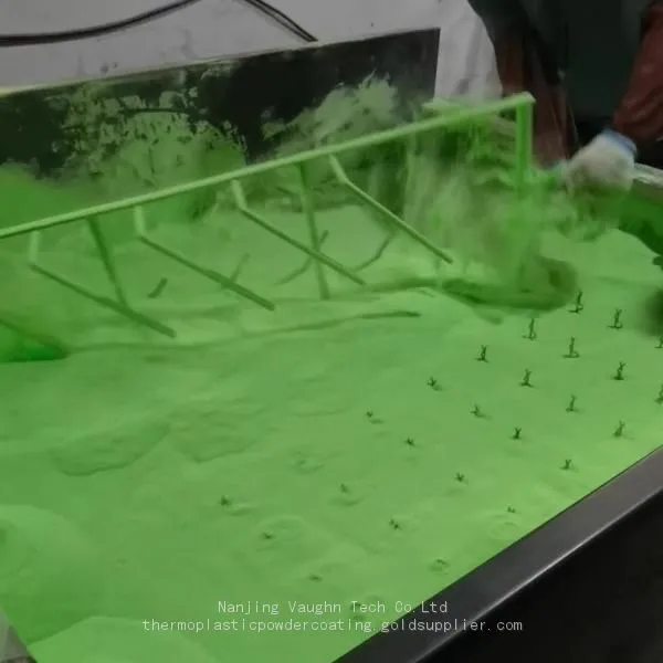 Thermoplastic Polyethylene Powder Coating for Electroplating Racks Jigs