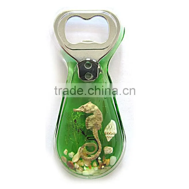 Sea horse promotional custom plastic beer funny bottle opener