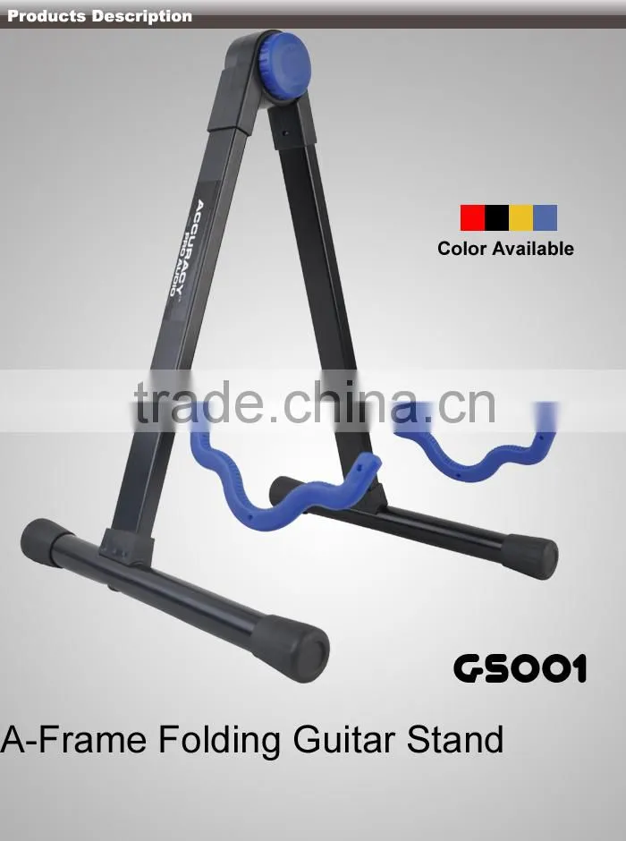 Portable A Frame Folding Metal Guitar Holder GS001DBL