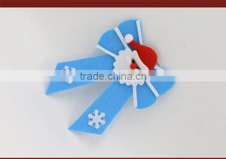 New Year Ornaments Santa Claus Supplies Christmas Trees Decoration Bowknot Pendant Dropshipping