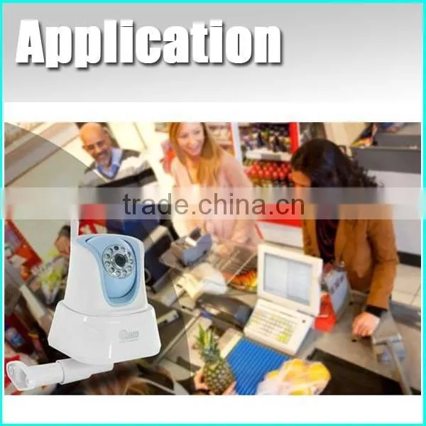 Protable Pan Tilt Wireless Wifi IP Camera with Alarm action from shenzhen