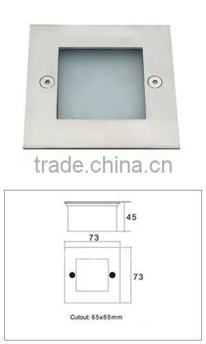 1w cubic exterior IP54 stainless steel wall lamps