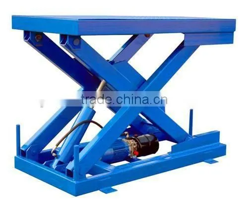 The best utility cargo indoor scissor lift table/hydraulic stationary scissor lift