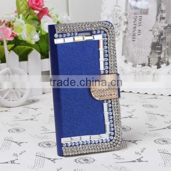 Hot Selling Diamond Wallet Case For IPhone 5G 5s 5,For iPhone 5G Wallet Cases