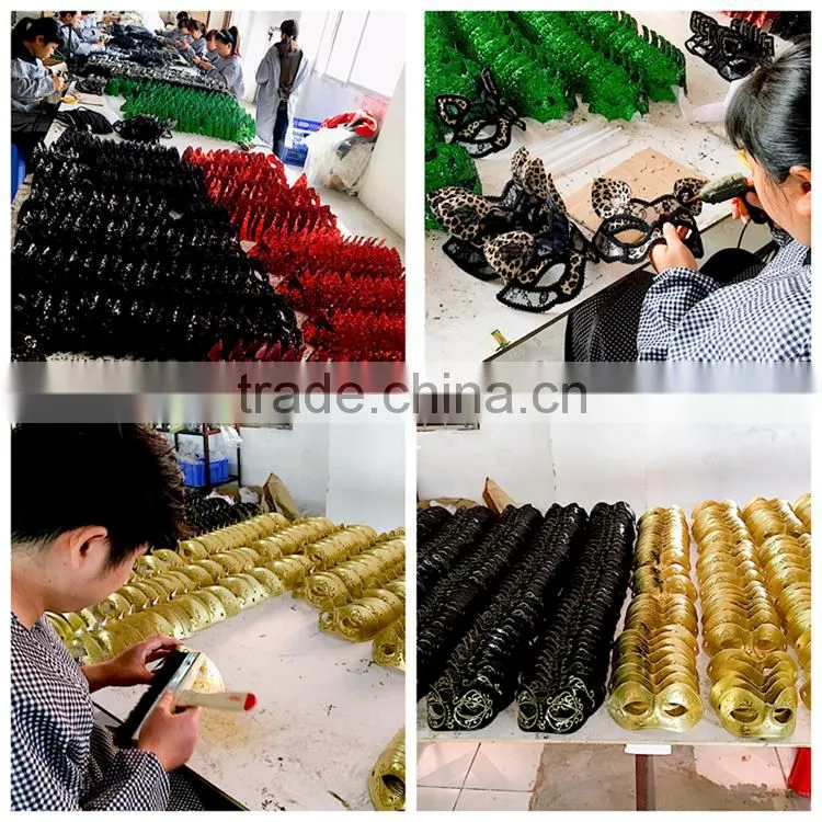 Custume Carnival Accessories HT-HF012 Plastic Half Face Party Eye Mask and Plastic Face Mask
