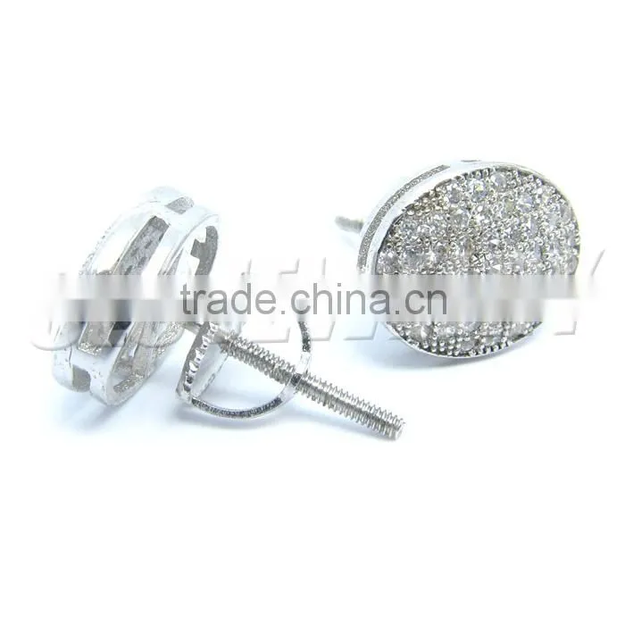 good micropave setting amazing gypsy earring jewelry for party or gift weight 2.1g punk gothic earring for men
