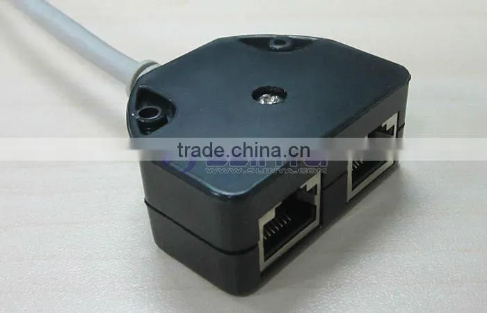 Ethernet Splitter RJ45 LAN Splitter Network Adapter Cable Splitter