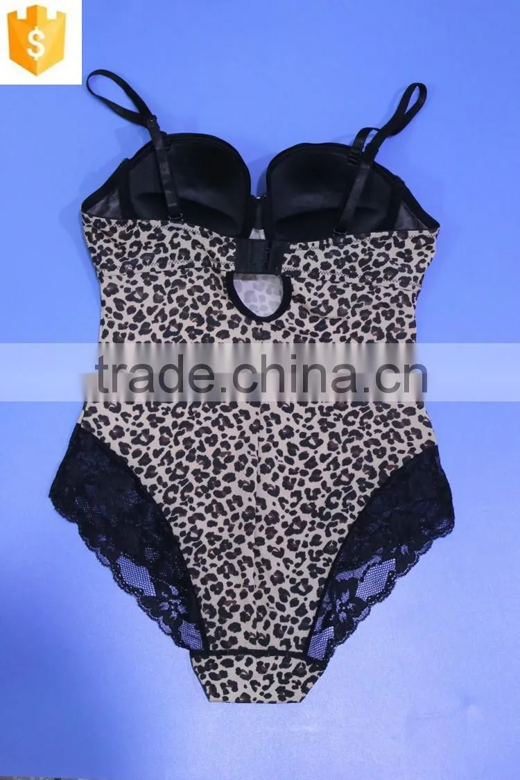 High quality Leopard pattern Shapewear,sexy ladies corset