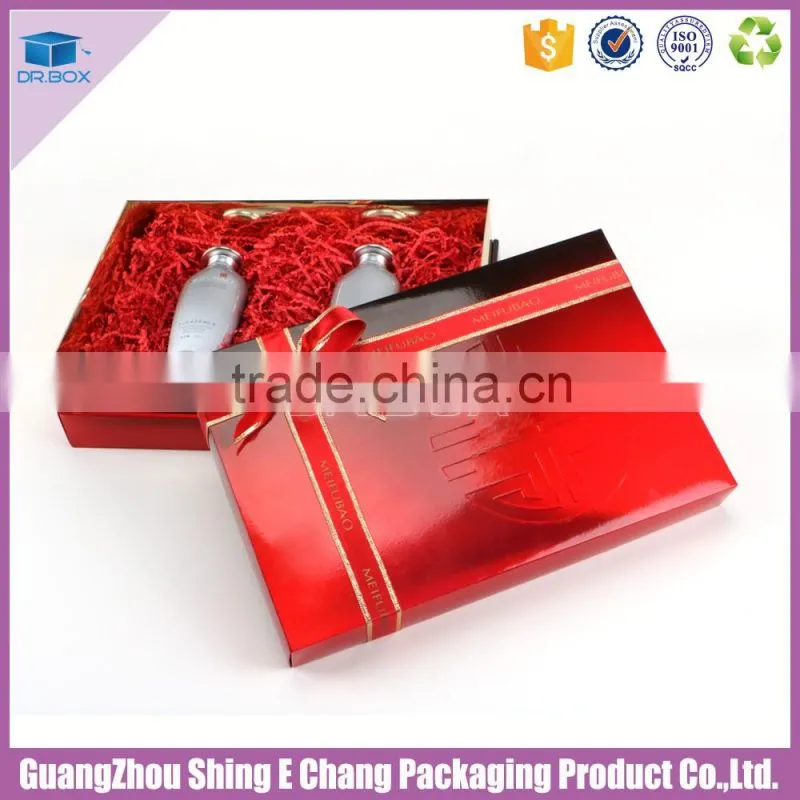 Fashion designed luxury cosmetic paper box hot stamping cosmetic gift box