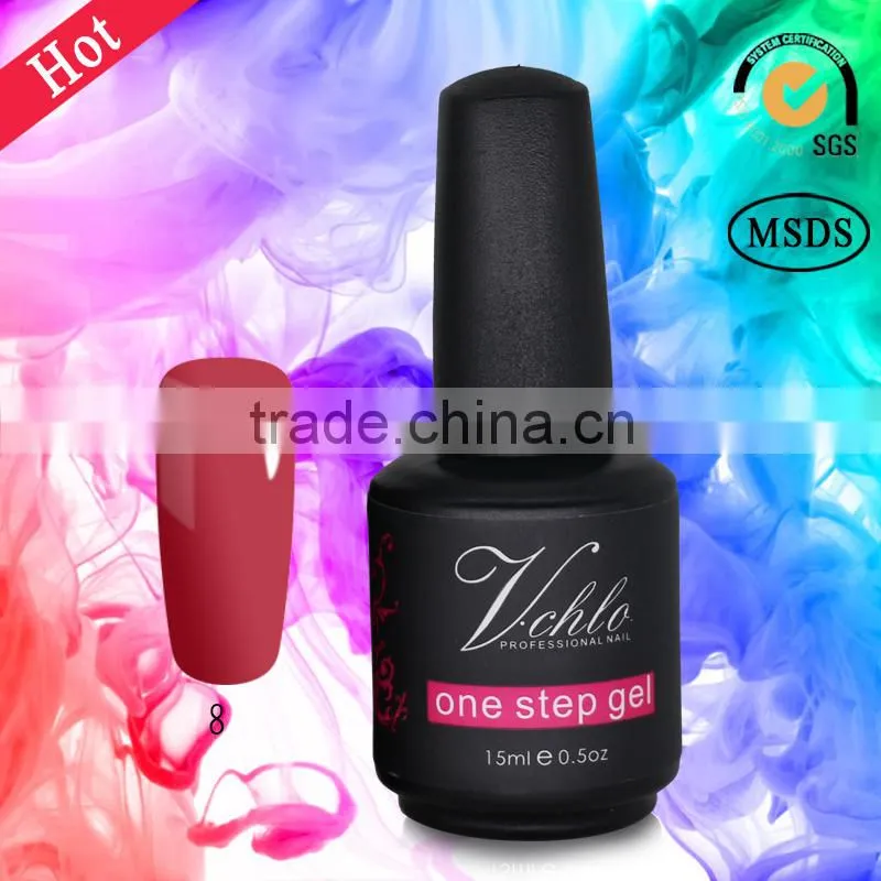 China glaze 3 in 1 one step fashion nail uv gel/gel polish with cheap price