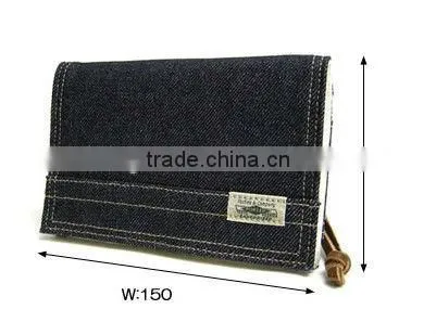 2016 light blue jean wallet for men