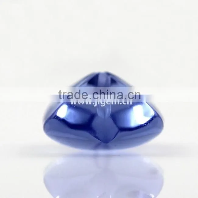 Faceted loose gemstones glass stone with four clovers beads glass jewelry