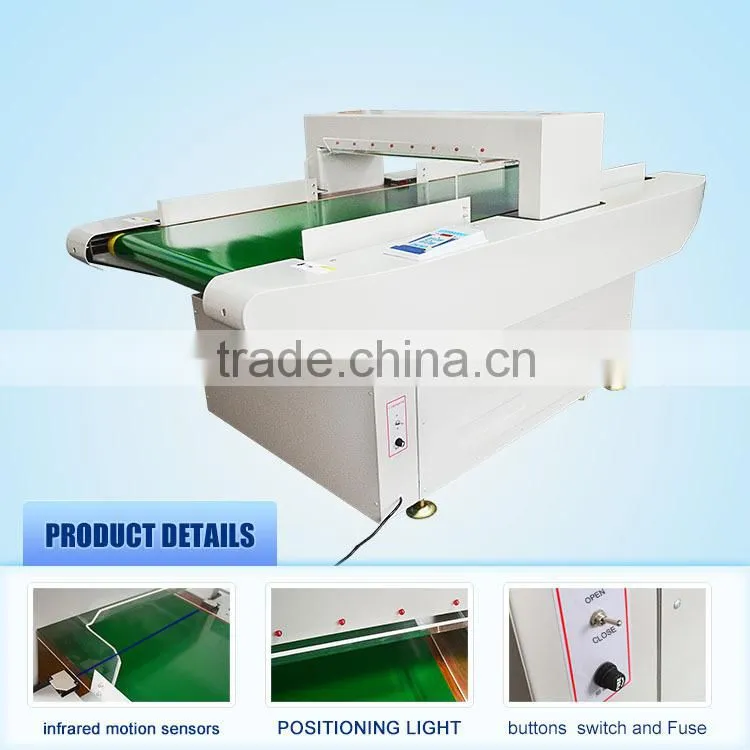Automatic conveyor belt Metal Detector/food needle detector for Textile MCD-F02 made in china