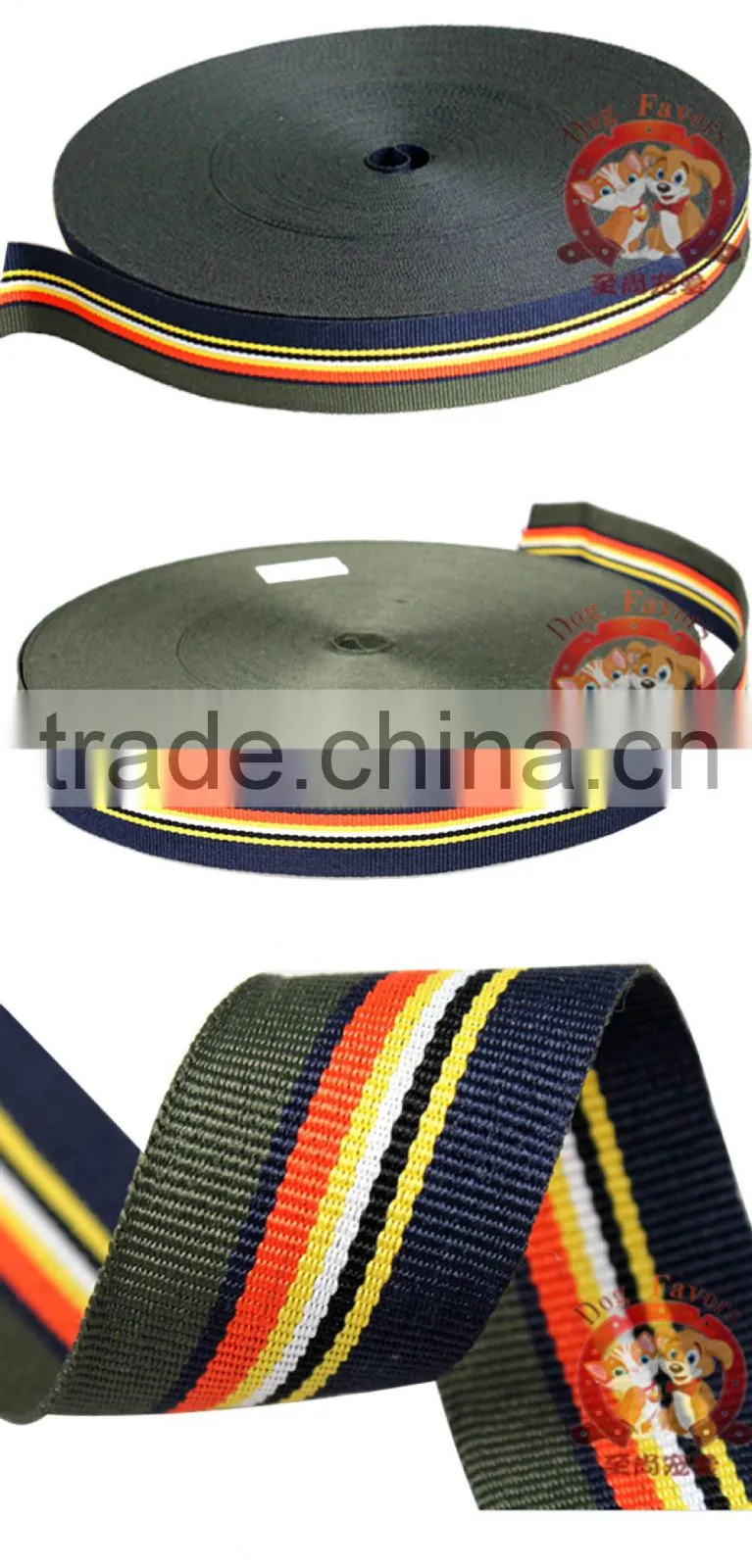2.3cm Navy Herringbone polyester webbing apparel manufacturers custom luggage accessories Ribbon