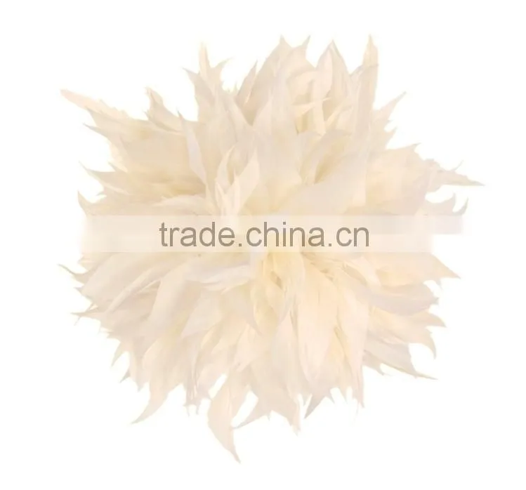 Fancy Feather Flower Hair Fascinator/Clip/Barrettes