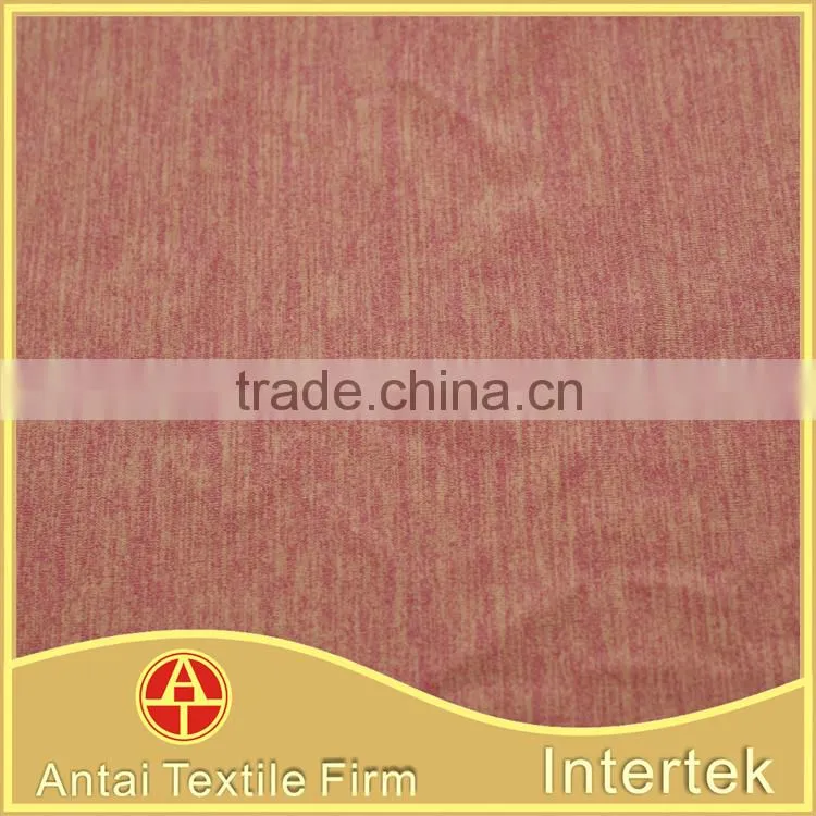 Breathable yarn dye cotton touch jersey fabric for leggings sport fitness