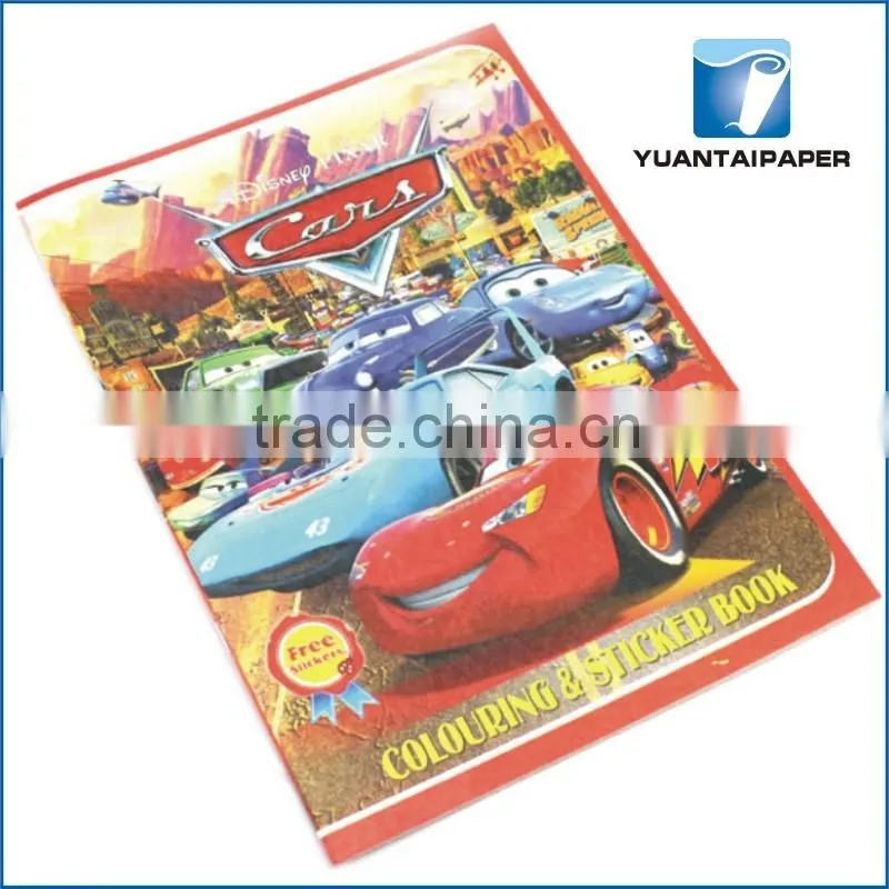 Soft paper cover printed color filling book for school