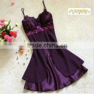 Satin Silk Hot Sexy Nightgown