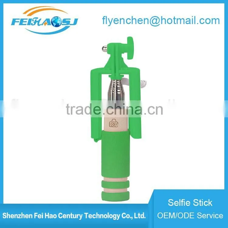 Factory direct sales best selling new 2016 mini selfie stick extendable baton