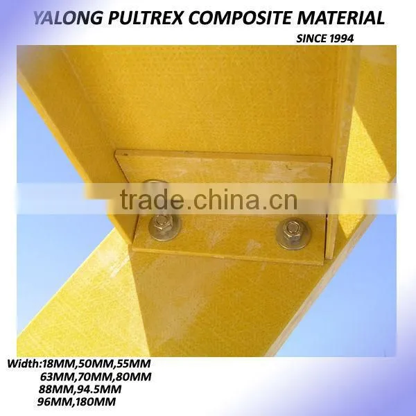 Pultruded FRP Profie,Fiber Glass Channel,Anti-corrosion Work Platform Use