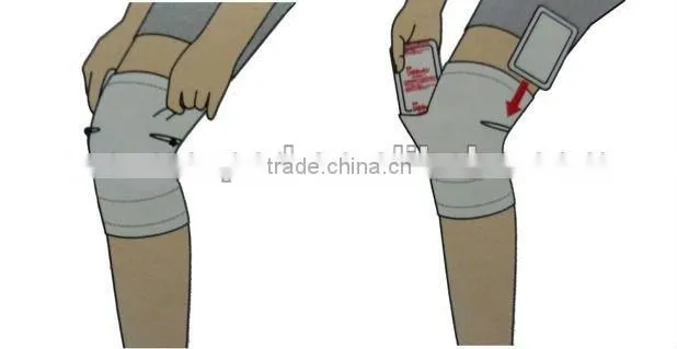 Sports injury pain relief heating pads with wraper bandage