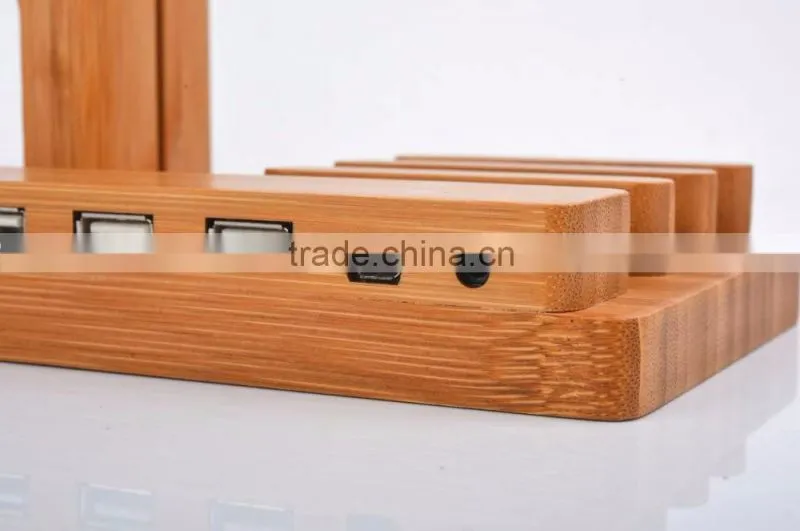2016 Luxury bamboo material stand holder for apple watch iphone